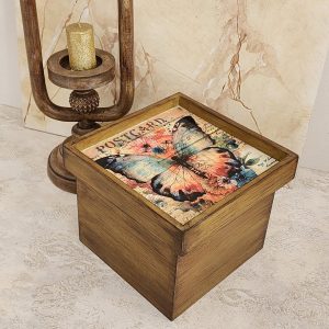 جعبه طرح چوب پروانه