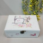 جعبه خیاطی چوبی سه خانه